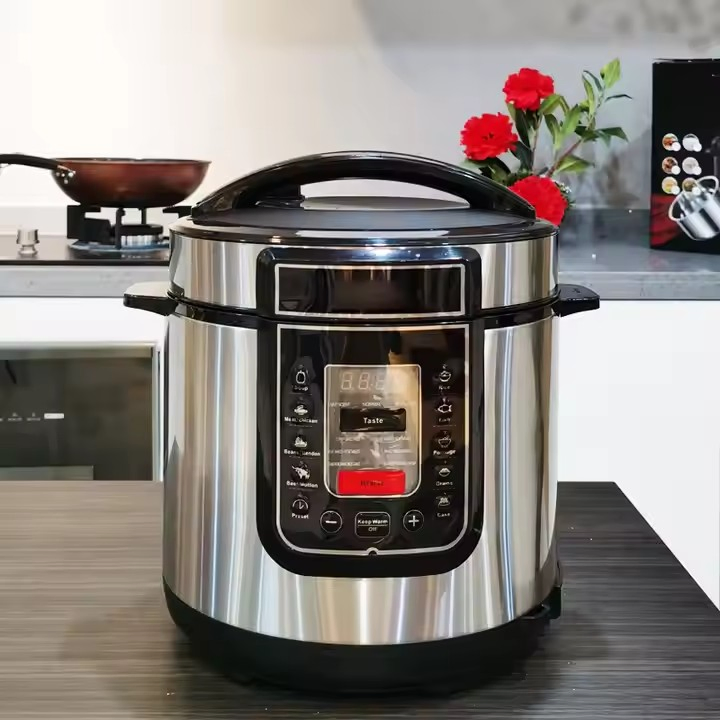 National Best Digital 5L 6L 8L 10L Multifunction Automatic Aluminum Liner Non-Stick Pan Electric Pressure Cooker