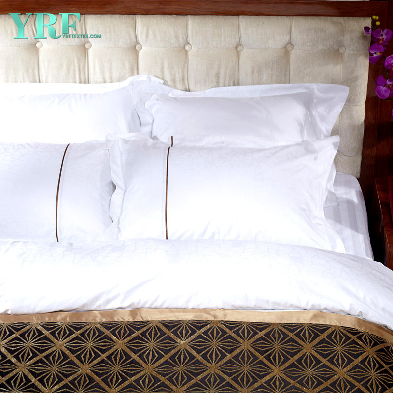 White Embroidery Sheet Sets100 Cotton Hotel Bedding