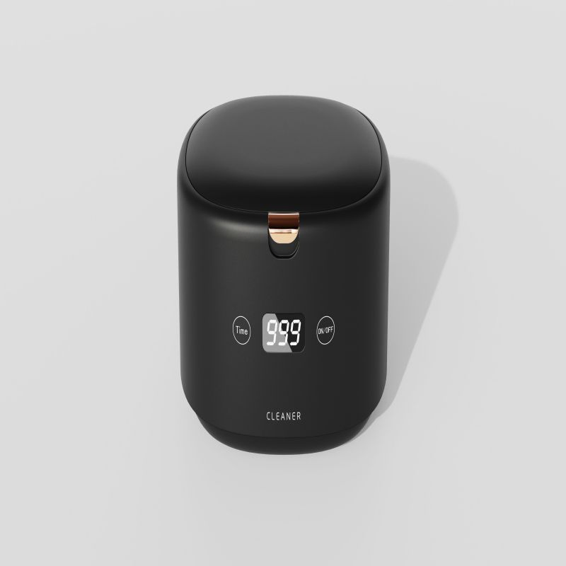 Portable Home Small Round Dental Ultrasonic Cleaner Soaq Ultrasonic Retainer Cleaner Dentures Ultrasonic Denture Cleaner
