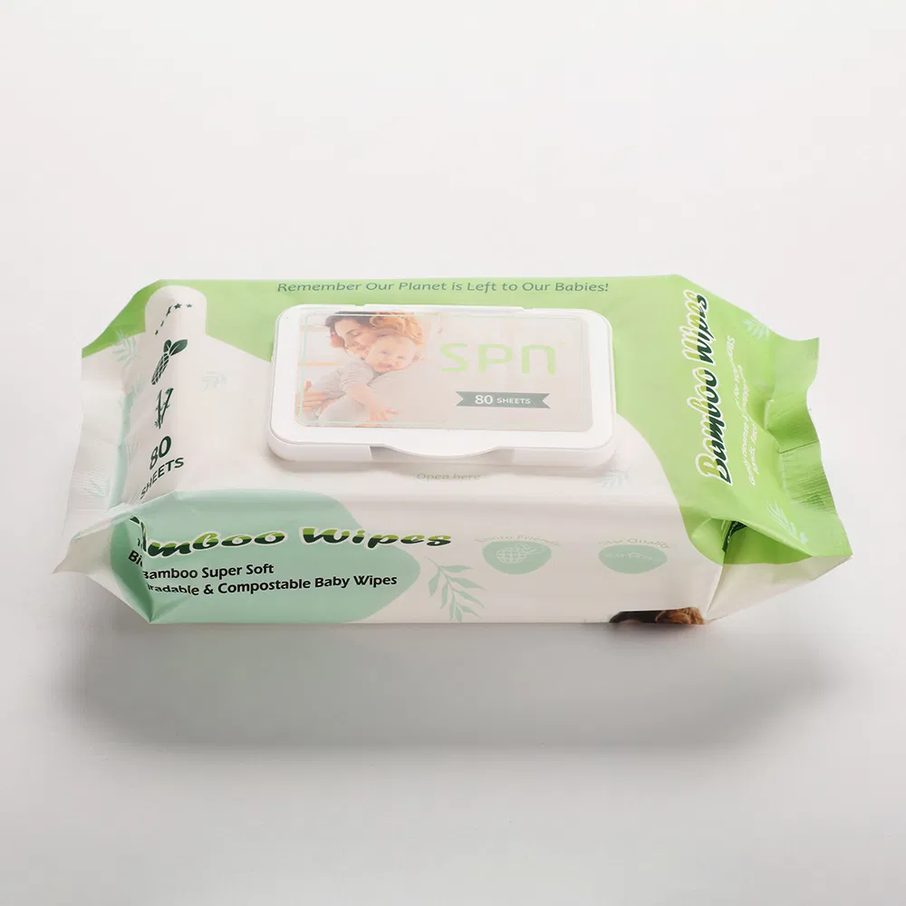 Not Allergic Biodegradable Flushable Wet Baby Towel Soft Non-Woven Baby Skin Clean Cloth Cotton or Bamboo Baby Wet Towel