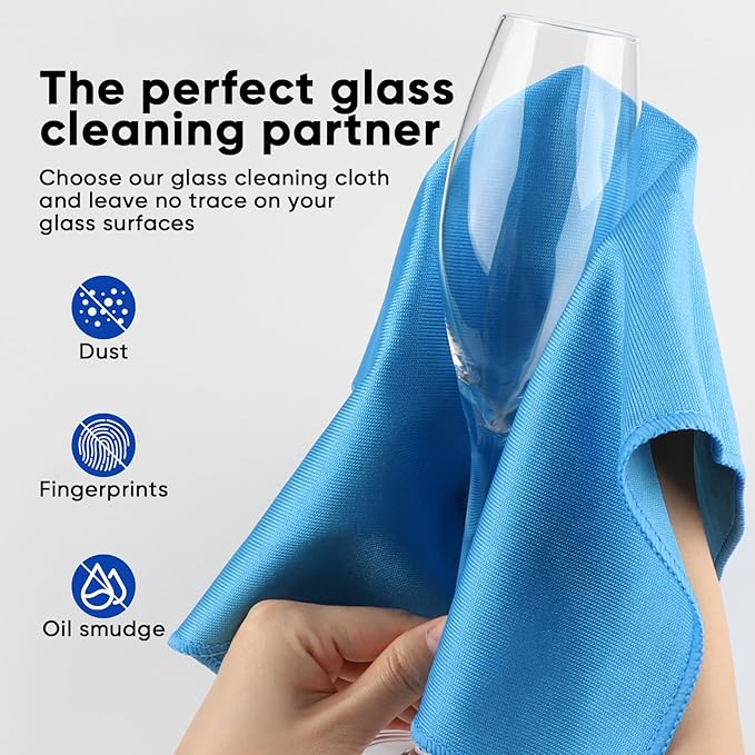 Reusable Microfiber Cloths for Crystal Clear Mirrors and Screens