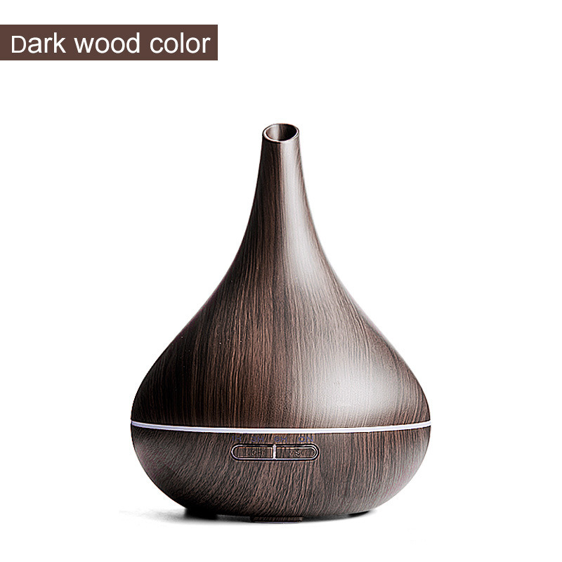 2025 Air Fragrance Essential Oils Diffuser 450ml Cool Mist Wood Grain Portable Humidifier