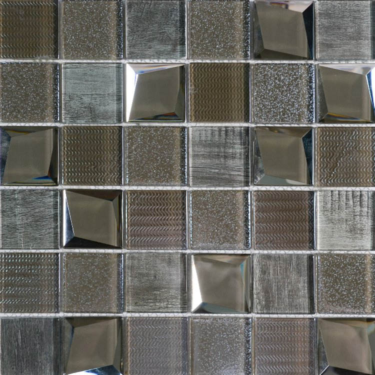 Зеркальная мозаика для декора стен, 48x48 мм