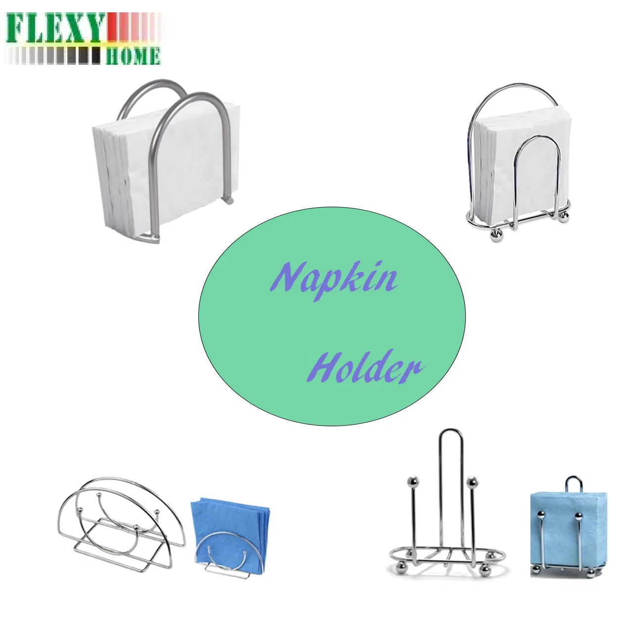 Stainless Steel Napkin Holder Moden Home Restaurant Decoration