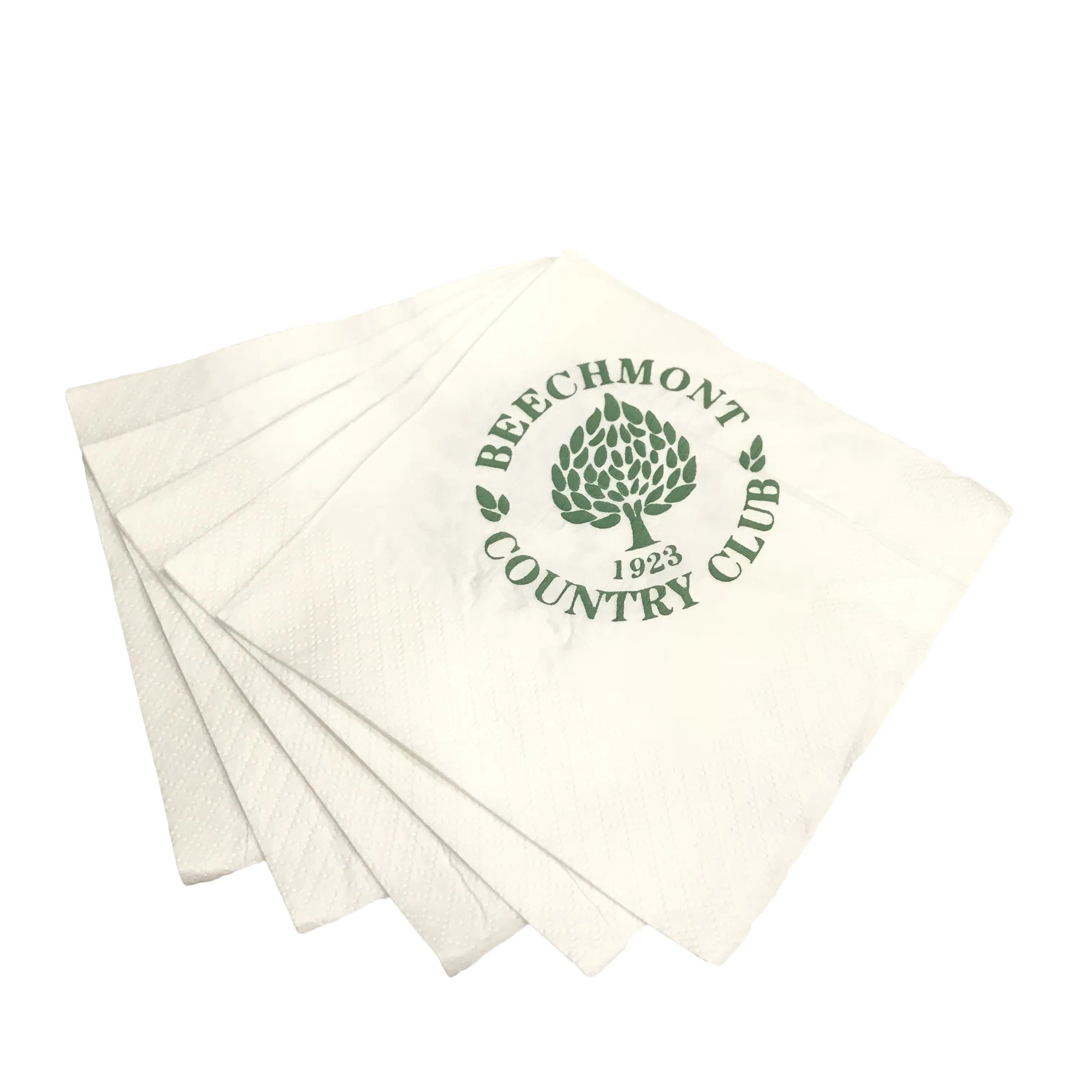 100% Virgin Wood Pulp Personalized Beverage Cocktail Napkins Party Favors Custom Wedding Paper Napkins