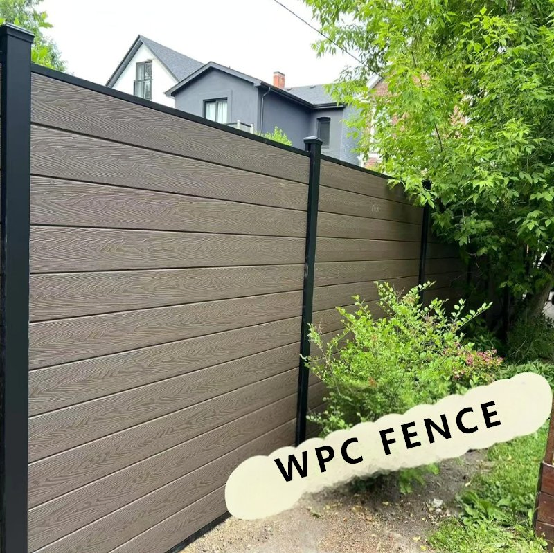 Waterproof and Weather-Resistant Custom Color Second Generation Co-Extruded WPC Fencing