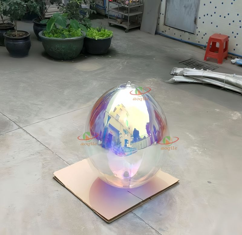Manufacturer Custom Giant Inflatable Mirror Ball PVC Inflatable Party Mirror Ball Sphere Inflatable Mirror Balloon for Sale