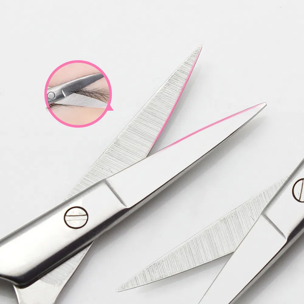 Профессиональные ножницы для ресниц и бровей из нержавеющей стали