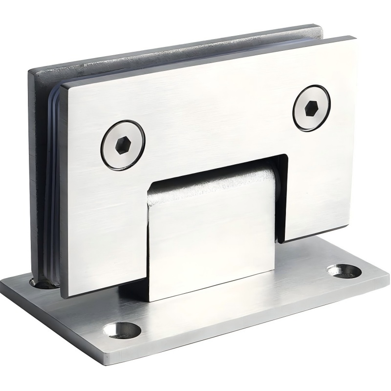 Factory Degree Glass Shower Door Hinge Patch Fitting for 1/2" - 3/8" Glass