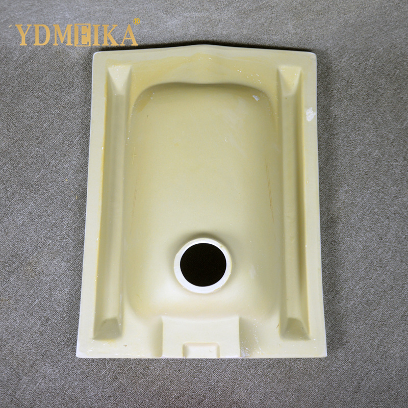 Medium to Large Scale One-Piece Molding High Temperature Firing Without S-Trap Ceramic Squatting Pan