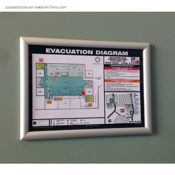 25mm Aluminum Profile Mitred Corner Snap Frame in A4 Size