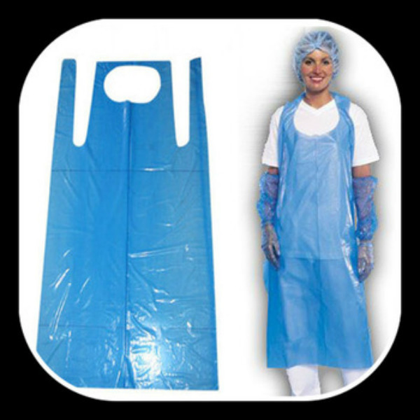 Medical PE Apron Poly Coated Apron Disposable HDPE/LDPE Apron