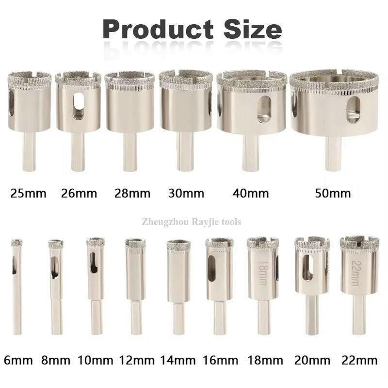 Reliable Supplier High Quality Glass Nice Cutting Porcelain Electroplated 6mm-50mm Marble Diamond Drill Bit