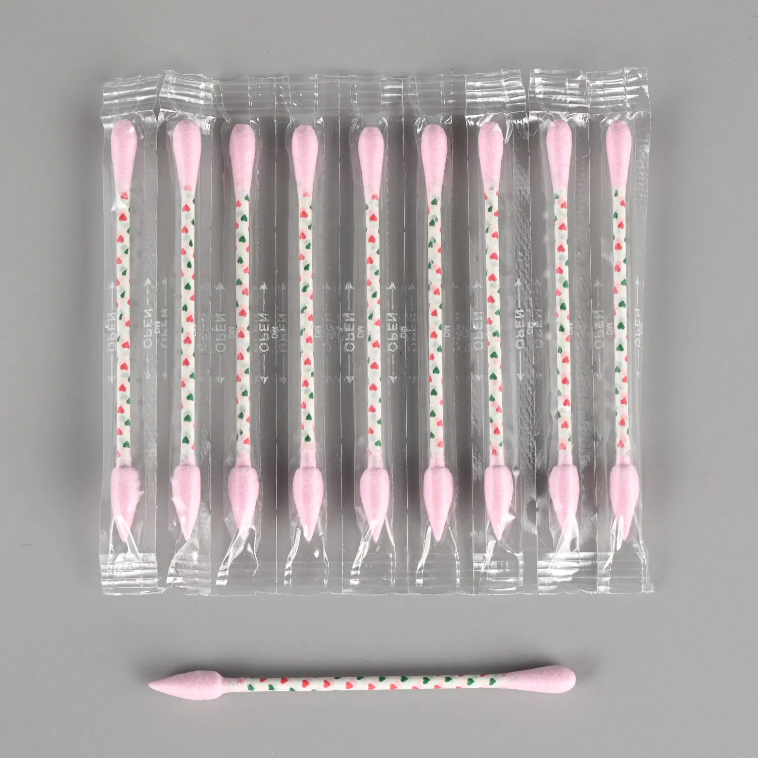 Spiral & Sharp of Both Side Cotton Buds with Paper Stick