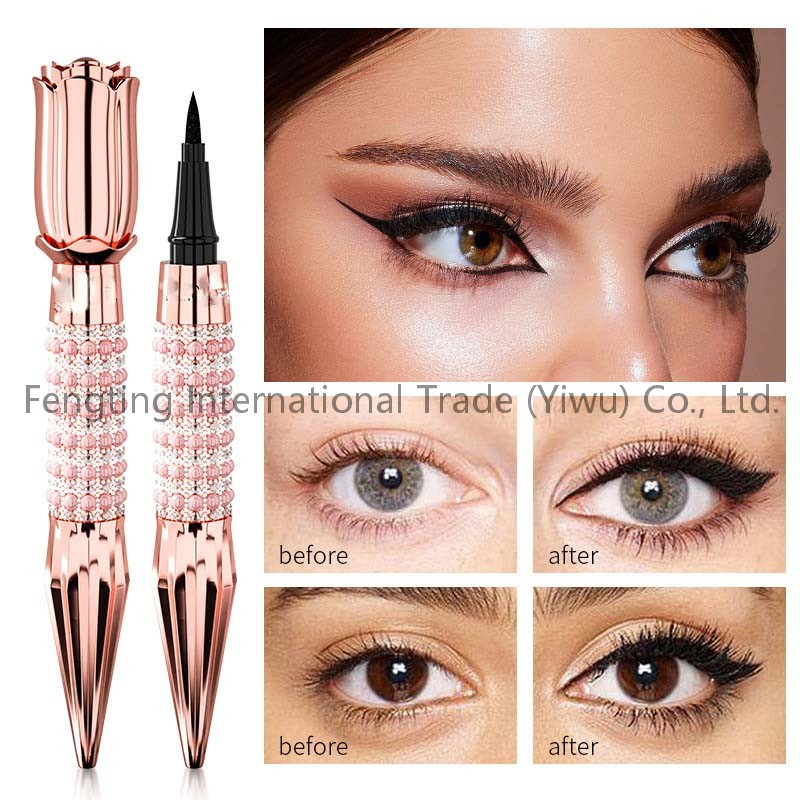 Water-Resistant Oil-Resistant Anti-Smudge Fine-Tip Black Liquid Eyeliner Pen