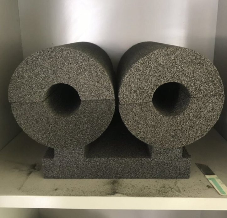 Heat/Cold Insulation Spray Foam Glass Pipe