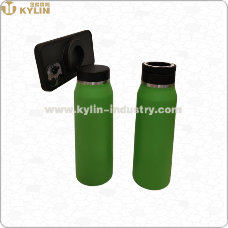 Stocked Vacuum Insulated Stainless Steel Travel 23oz 700ml Water Bottle with Phone Holder