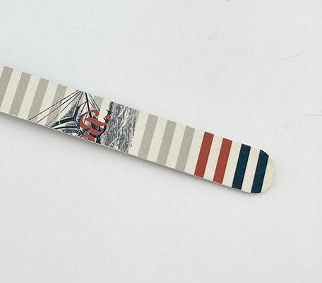 Vintage Ocean-Style Portable Professional Nail Grooming Tool Nail File Decorative Pendant Nail Buffer File