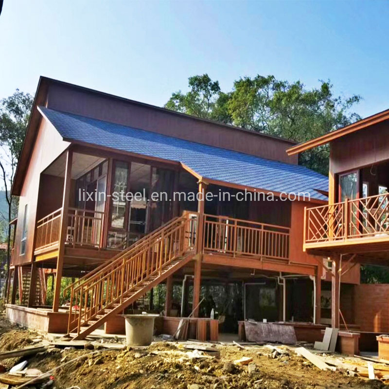 Vacation Prefab Steel House Prefabricated Building Steel Frame Modular House