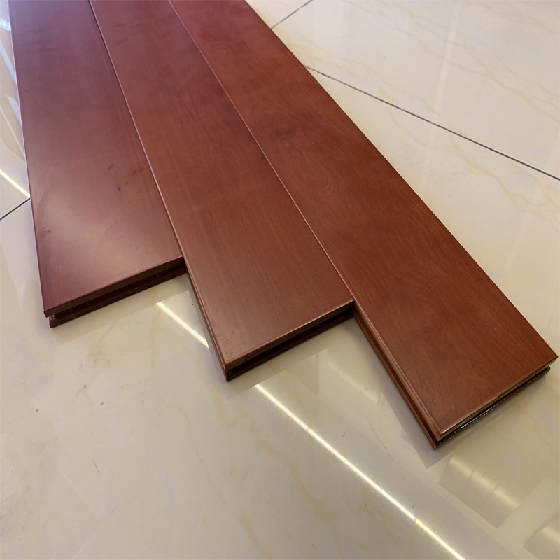 Log Color Light Luxury Home Bedroom 18mm Solid Wood Floor 0749