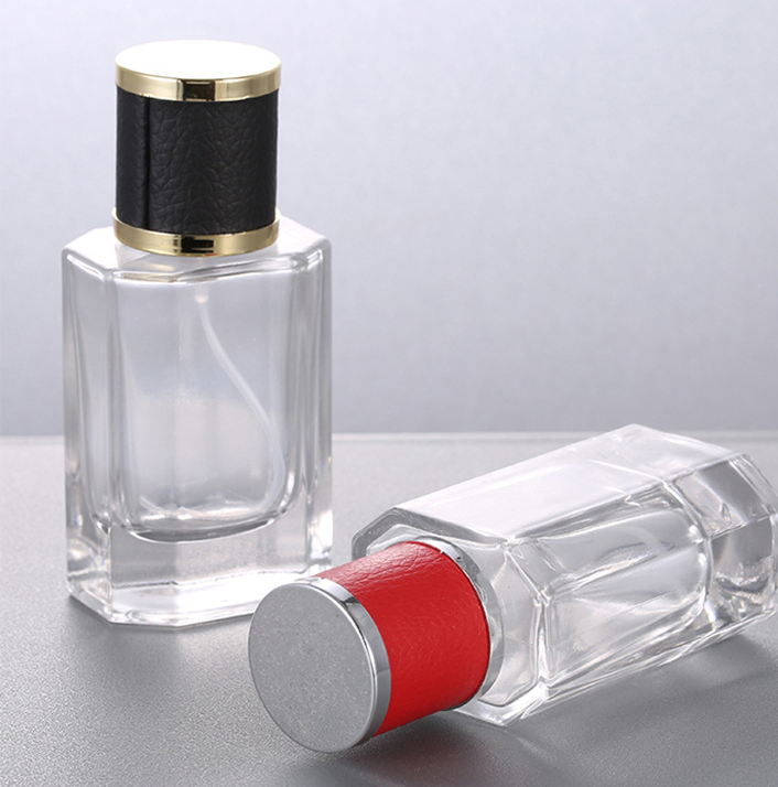 40ml Spray Bottle with PU Cap Empty Glass Perfume Bottle