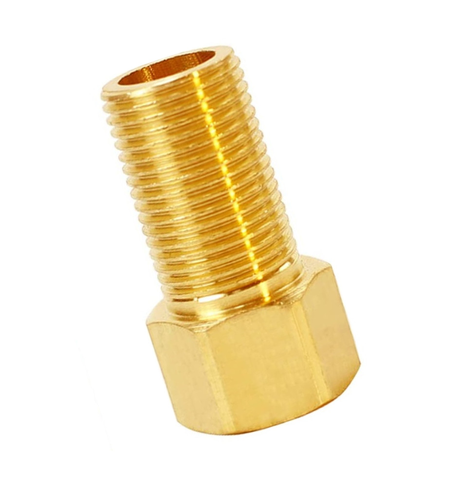 40mm 50mm 60mm 100mm Brass Pipe Fitting 1/2" Female Male Pipe Connector Hex Bushing Adapter Nipple Extension