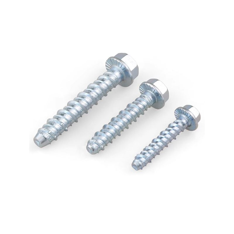 Hex Washer Head Zinc Plated Concrete Self Tapping Screw Carbon Steel High Holding Power for Masonry Fastening Heavy Duty Metric