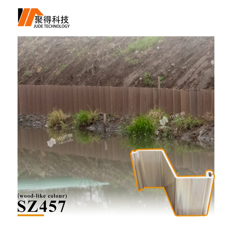 Plastic PVC Sheet Piling Vinyl Bulkhead Materials Compatible with Traditional Equipment