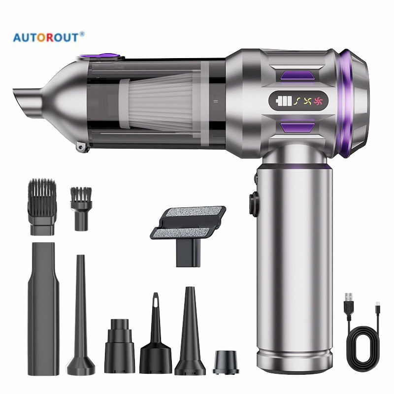 Mini Turbo Brush Vacuum Cleaner for Bookshelf & Home Decor Dusting