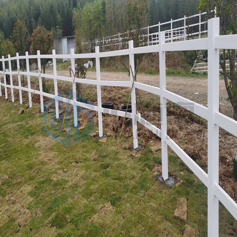 Easy Assemble 2 Rails 3 Rails DIY PVC Ranch Rail Fence