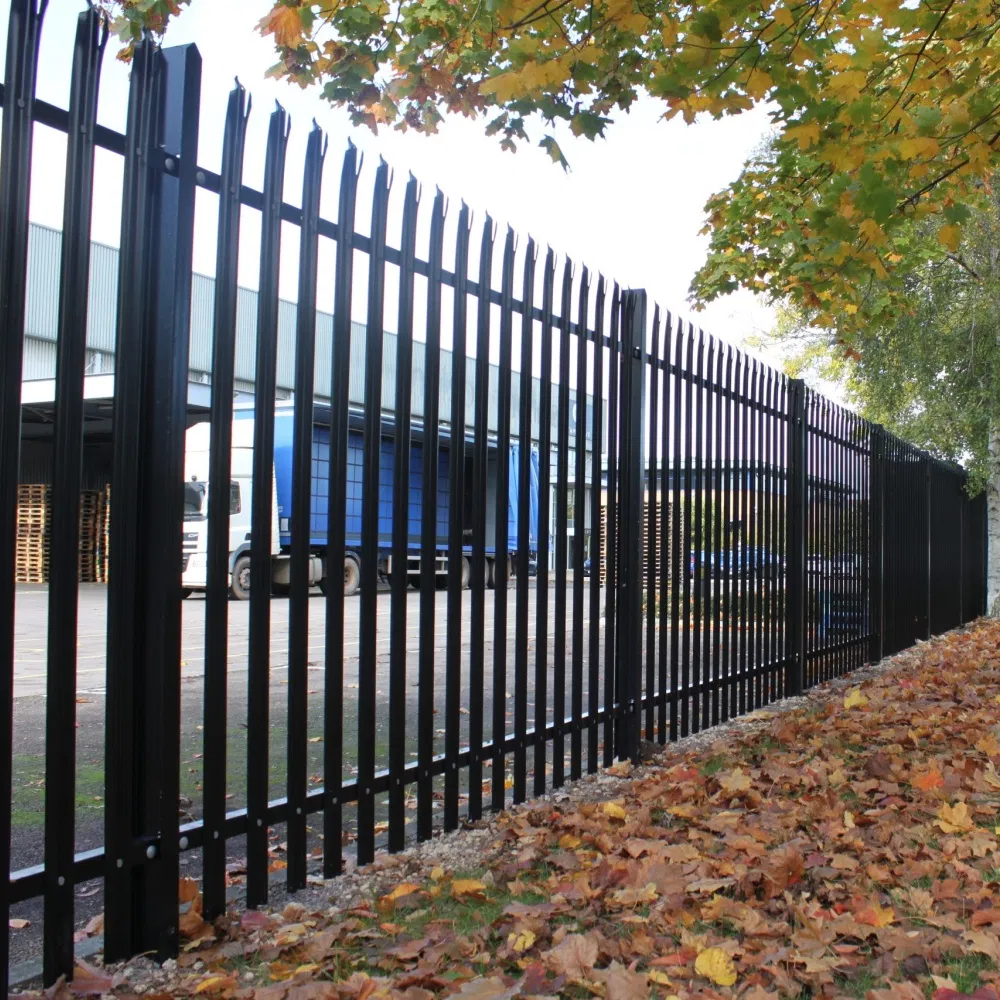 Wholesale Powder Coated W D Pale Round/Single/Triple Pointed Security Fencing Palisade Fence