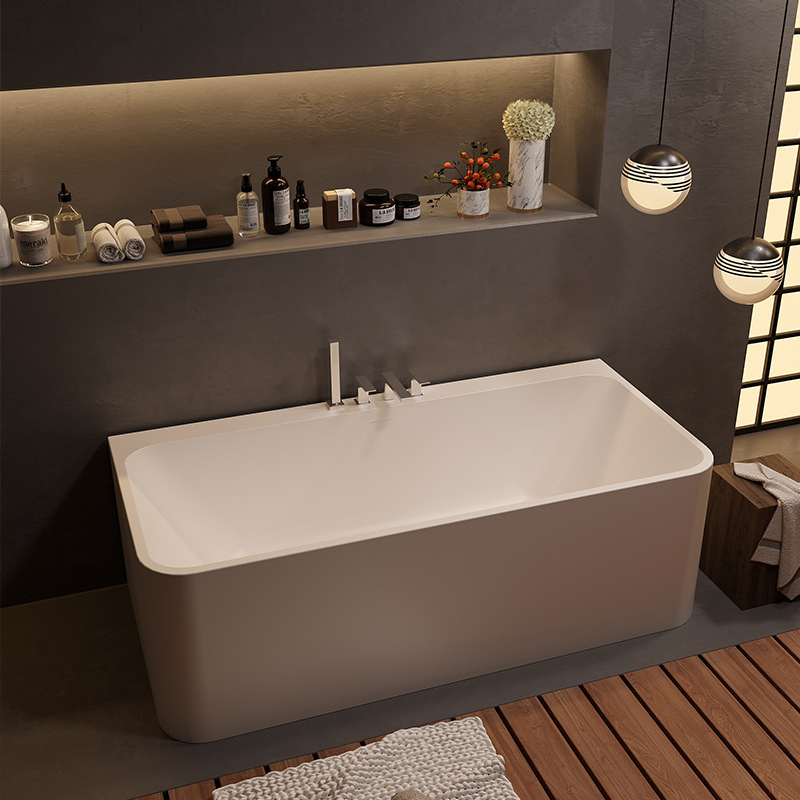 Прямоугольная ванна из искусственного камня