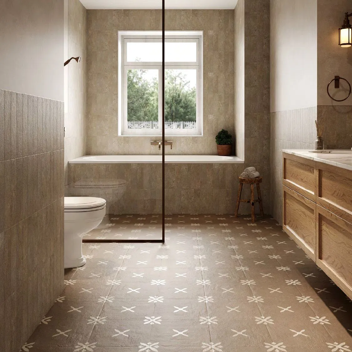 Stain-Proof Anti-Slip Matte Marble Porcelain Tile 300*300mm Flooring Wall Tile for Lobby