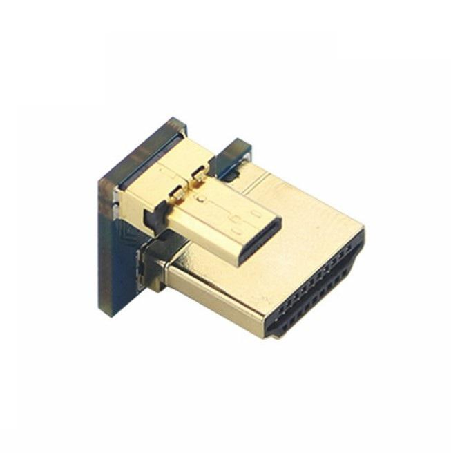 Customized HDMI to Micro HDMI Connector for Raspberry Pi 4b and 3b