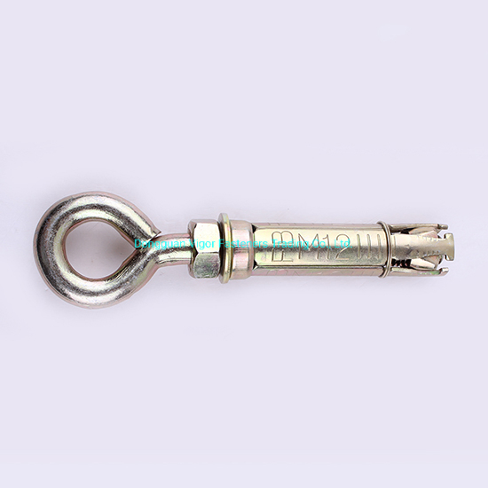 Shield Anchor 4-Segments Type with Eye Bolt Four Anchor Expansion Bolt Concrete Screw Yellow Zinc Plated