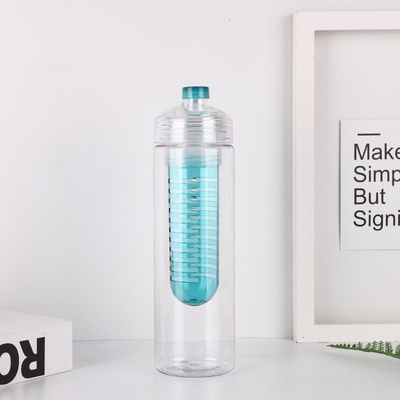 Plastic Fruit Cup Large Capacity Sports Water Bottle Tritan Bottle