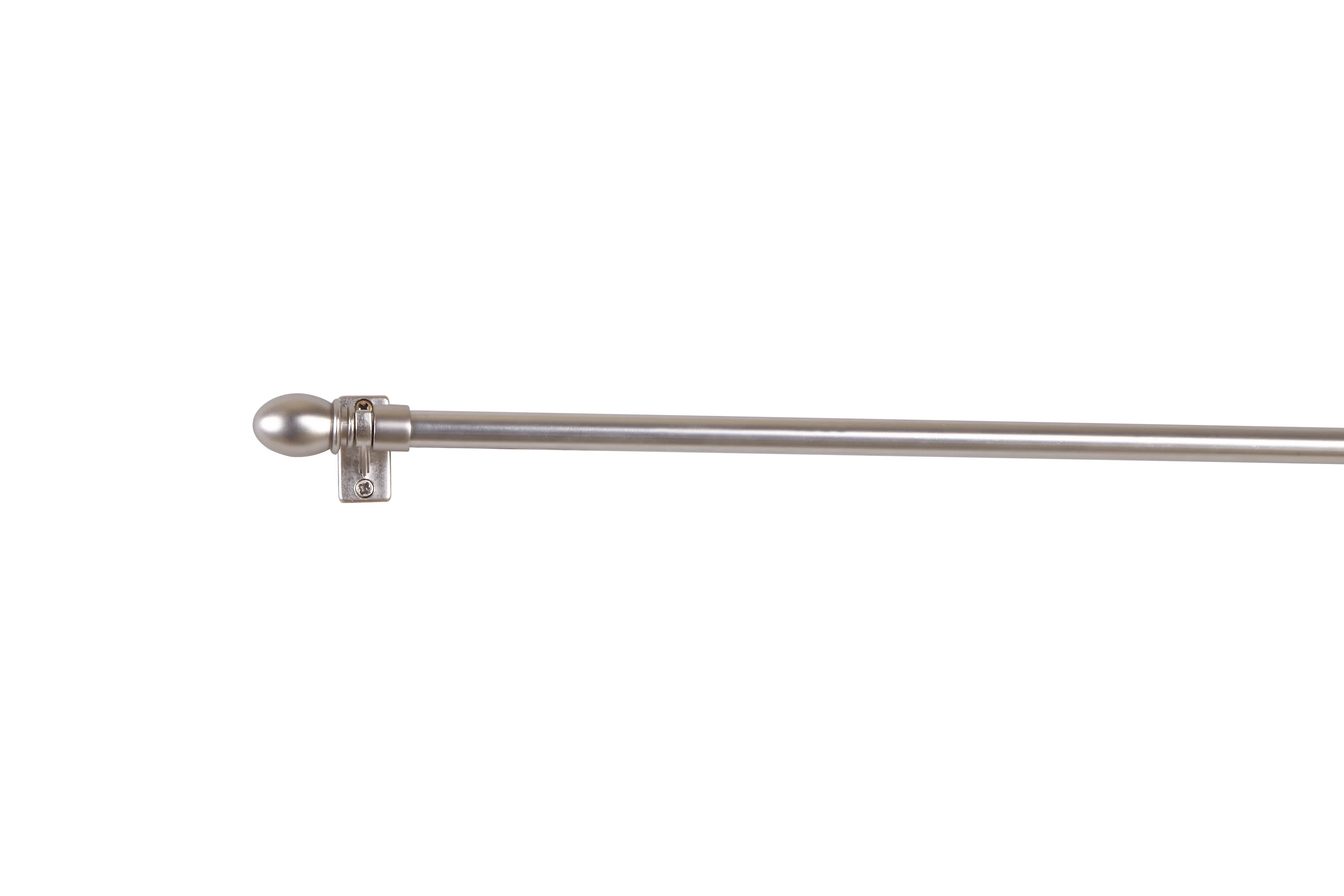 Magnetic Curtain Rod with Decorative Finial Cafe Rod Telescope Curtain Pole for Panel Curtains