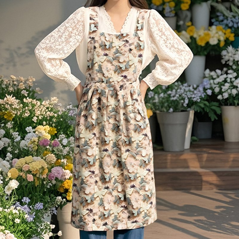 Kitchen Oil-Proof Waist Apron for Adults Dessert Shop Workwear