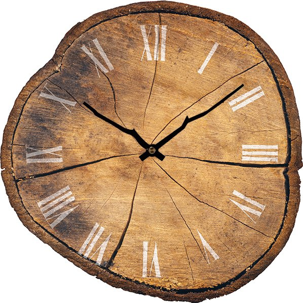 Wooden Tree Clock Decorative Wall Clock