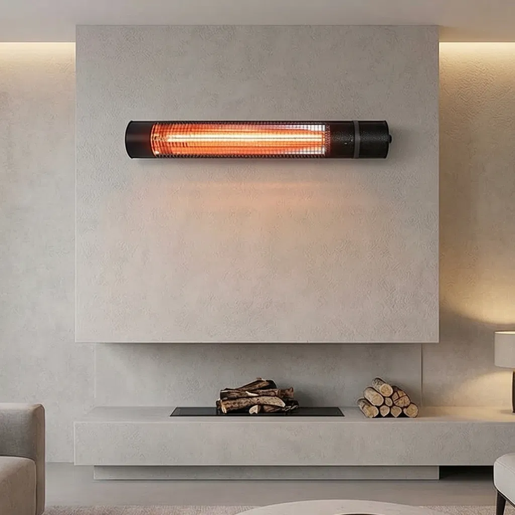 High Power 2000W Carbon Fiber Infrared Patio Heater with Aluminum Body and IP55 Waterproof