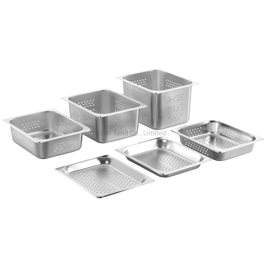 Stainless Steel Perforated Gastronorm Gn Container Pan