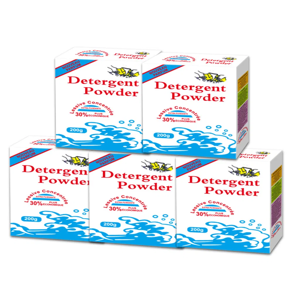 High Quality Strong Stains Removal Household Laundry Washing Detergent Powder Box Packing