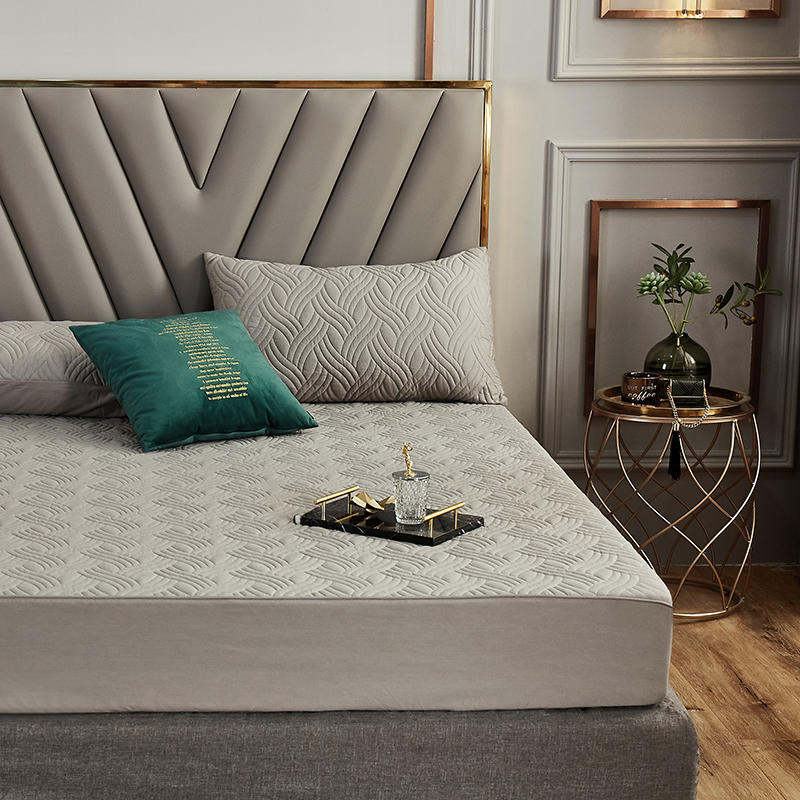 Quilted Fitted Waterproof Mattress Pad Soft Mattress Protector for Bed, 18 Inches Deep Pocket Fitted Mattress Cover