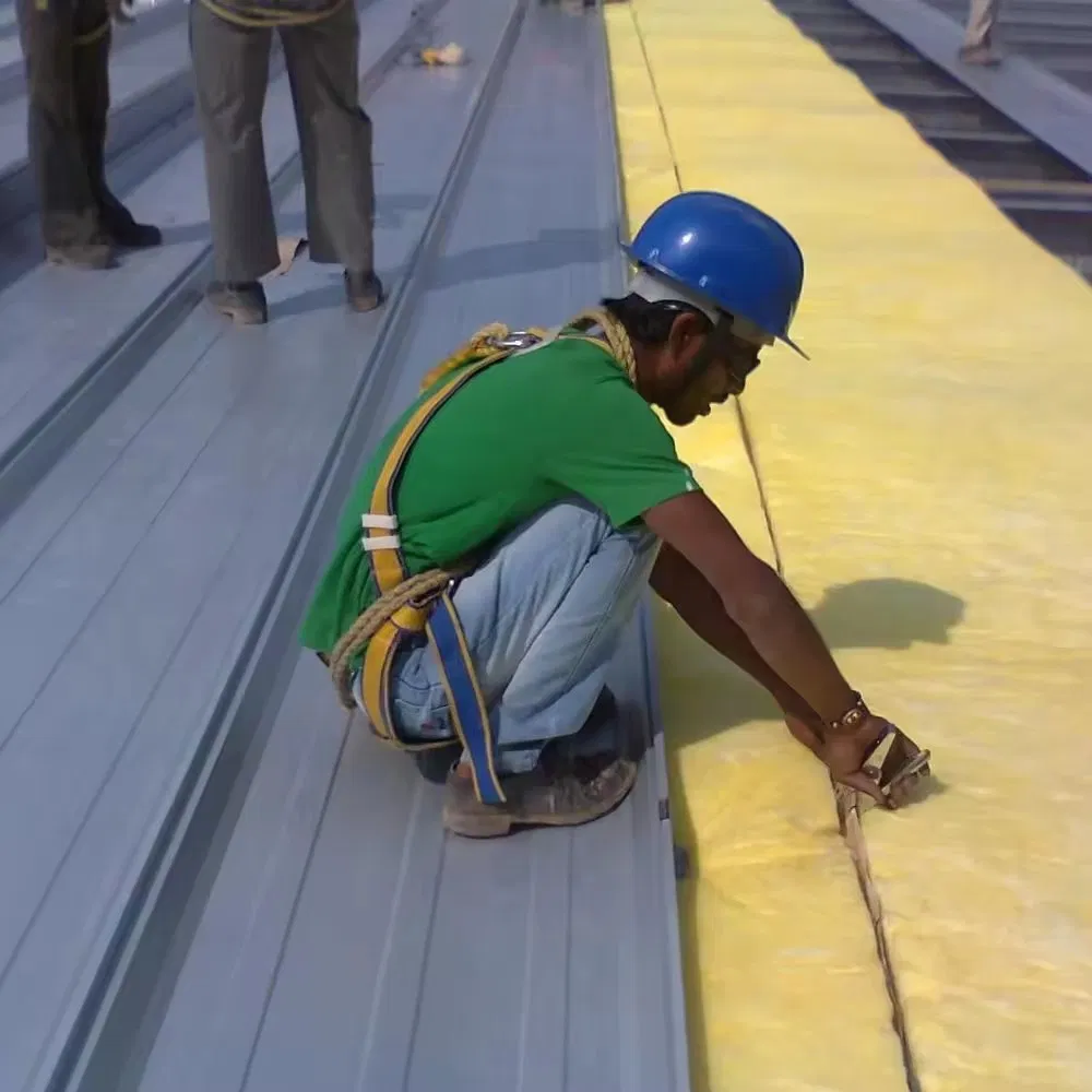 Building Wall Roof Insulation Glass Wool Roll Felt