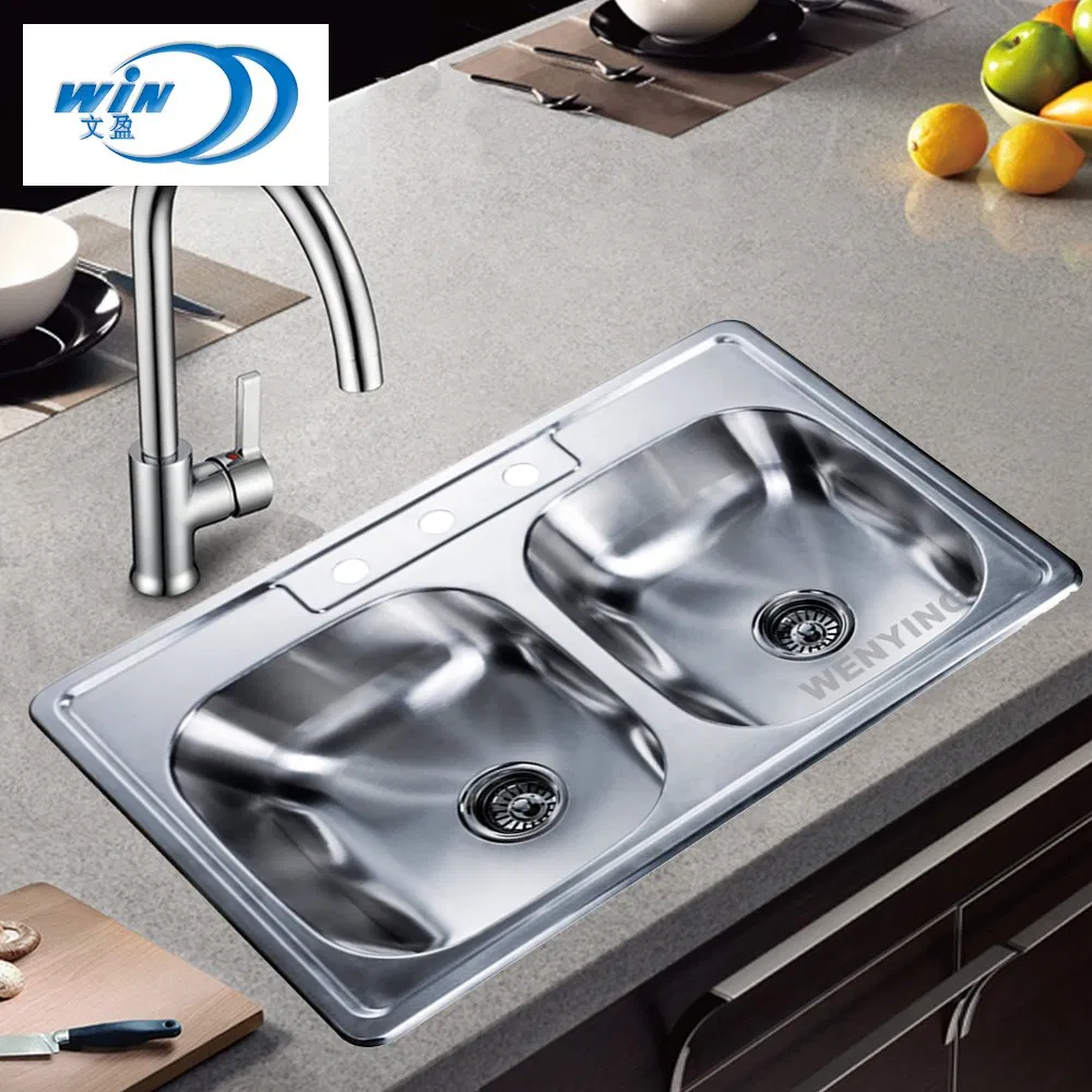 Whole Sales Mass of Stainless Steel Kitchen Sink Wy-3322