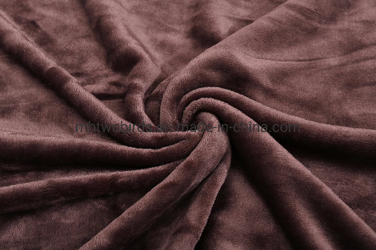 Super Soft Home Textile Flannel Cora Fleecel Solid Plain Blanket