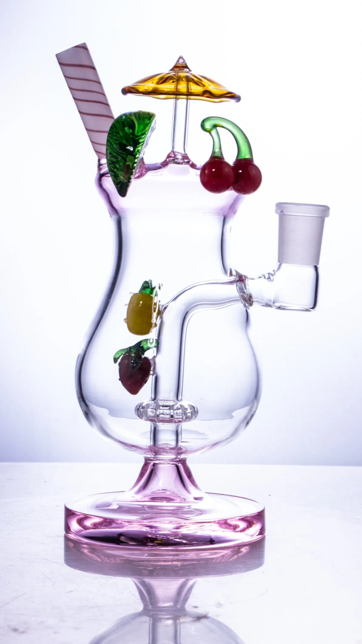 Hawaiian Holiday Style Lovely Unique Styling Wine Glass Shape Glass Water Pipes on The New Hot Sale