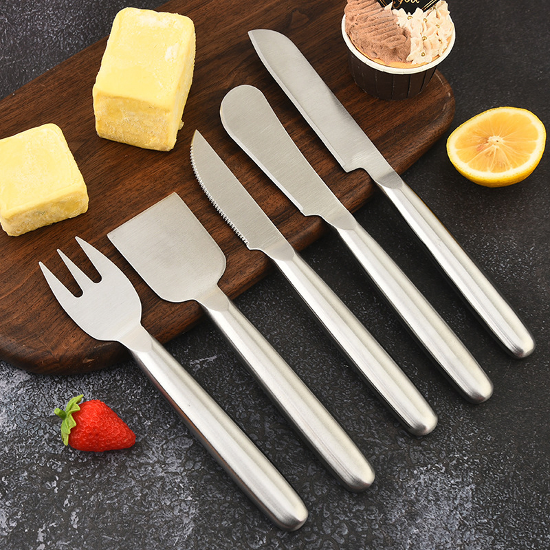 Premium H-Beam Cheese and Butter Knife Collection with Galvanized Finish