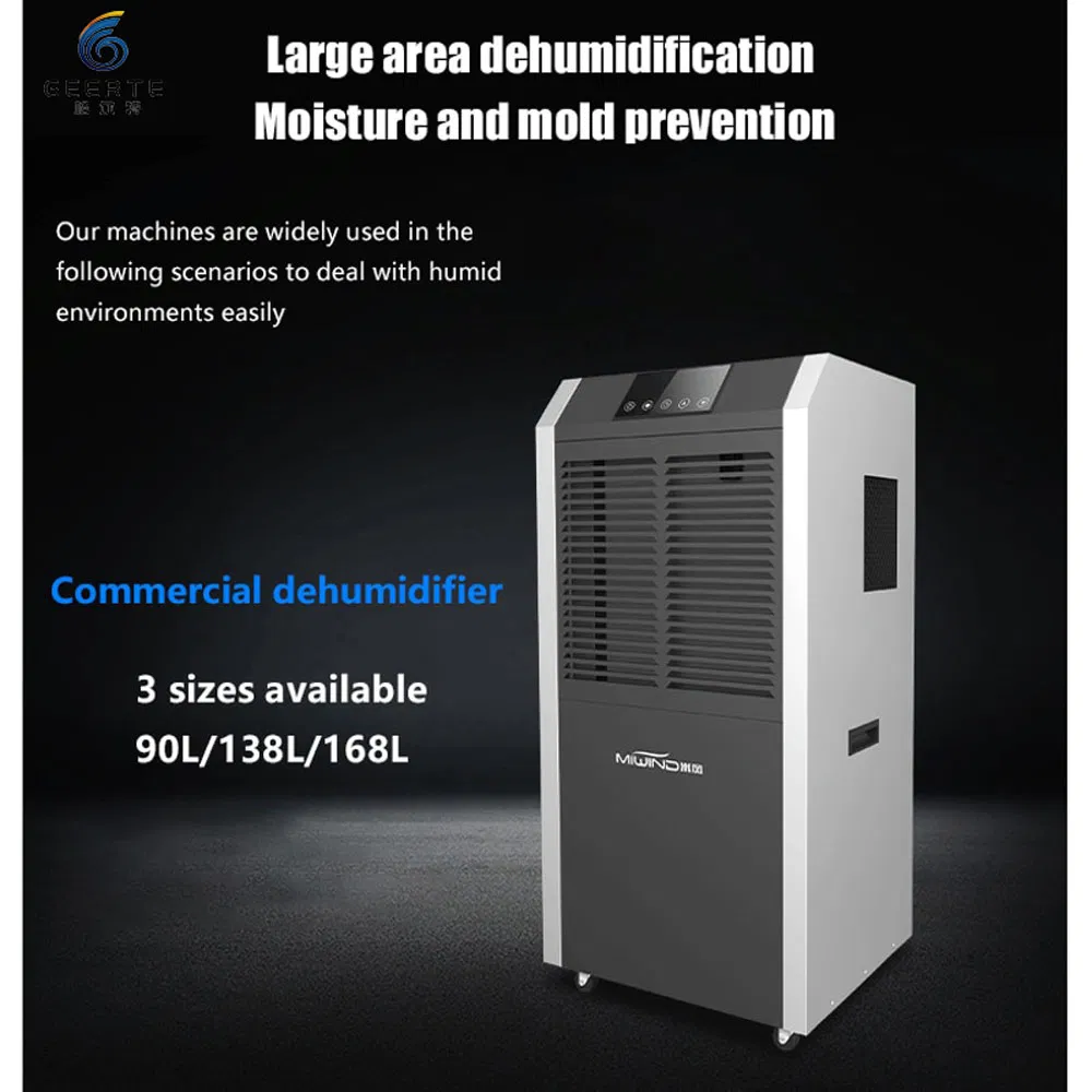New 220V Electric Industrial Commercial Dehumidifier for Grow Rooms and Greenhouses for Farm Use (MF-90S, MF-138S, MF-168S)