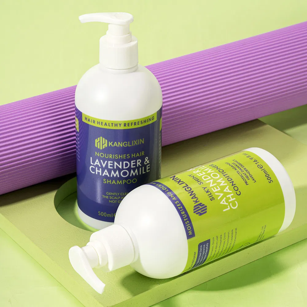 Chamomile Lavender Essential Oil Salon Hotel Deep Cleansing Soothing Nourishing Shampoo Conditioner